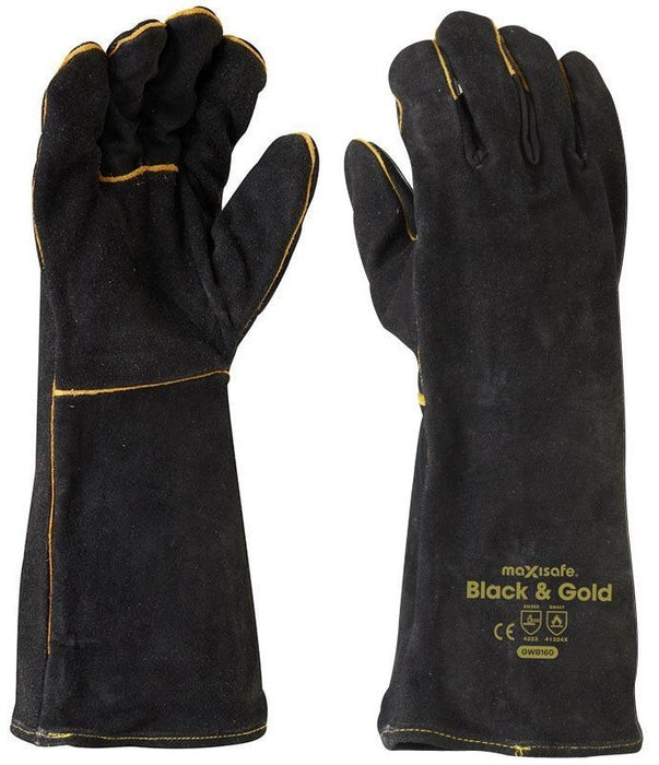 Black & Gold Welders Gauntlet