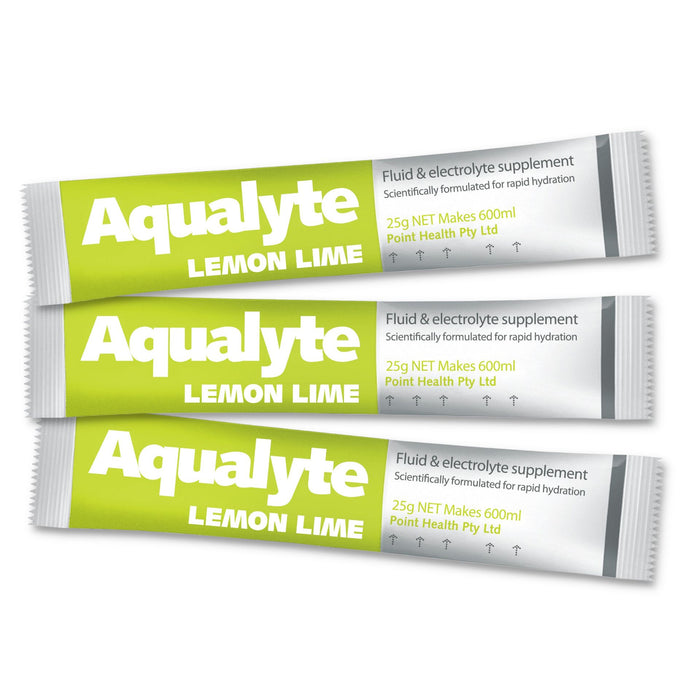 Aqualyte Lemon/Lime Flavour, 25g Sachets, Box of 50