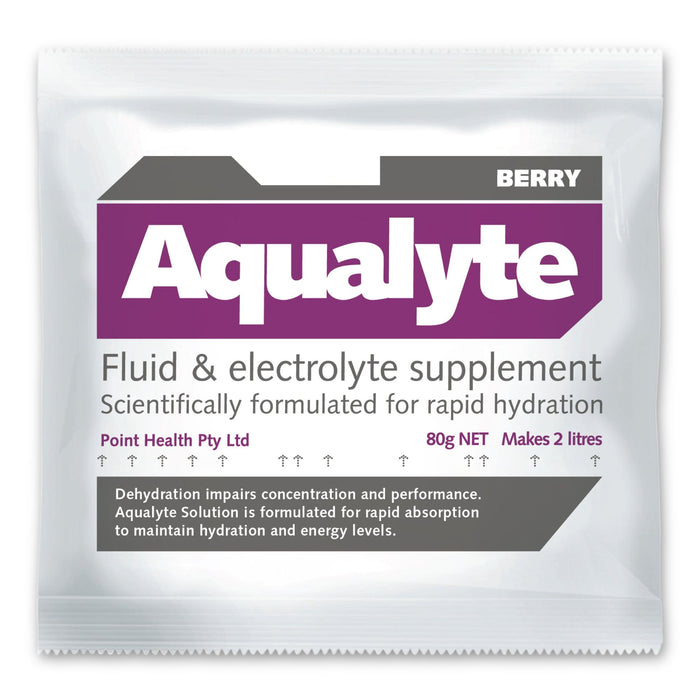 Aqualyte Berry Flavour, 80g Sachets, Box of 100