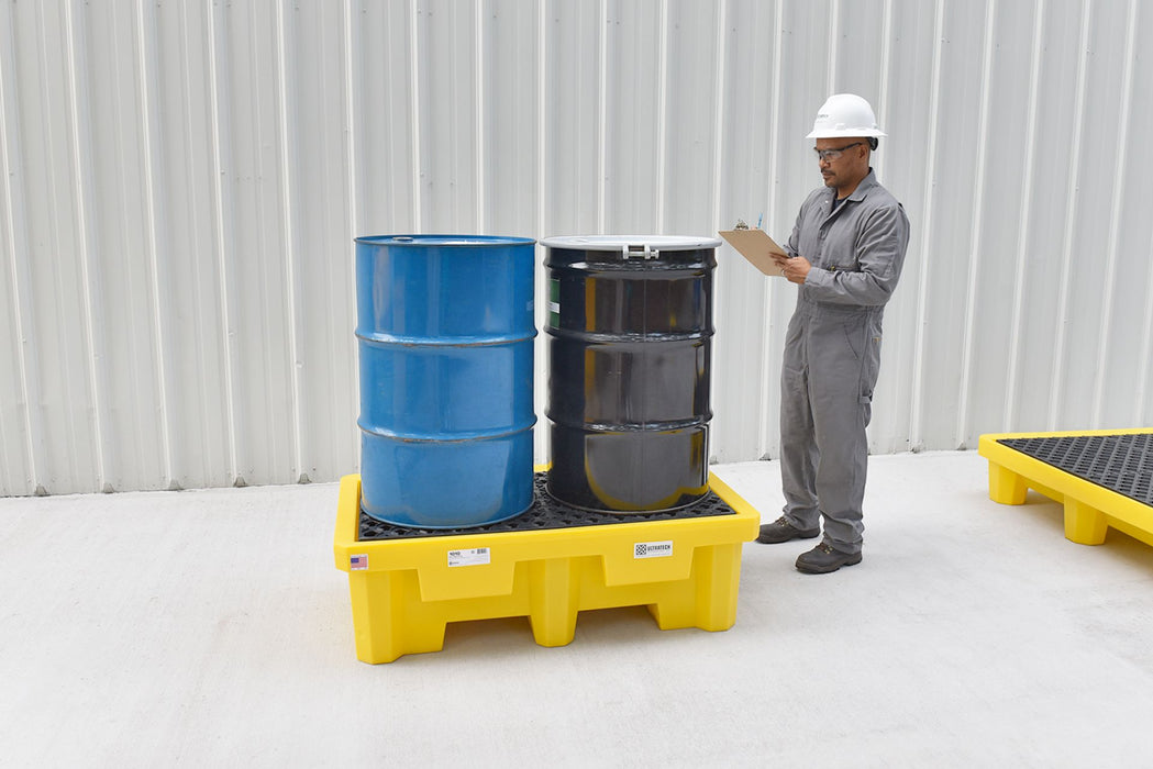 Ultra - Drum Spill Pallet 2 Drum, No Drain LLDPE