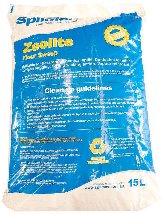 SpilMax Zeolite Floor Sweep - 15L Bag