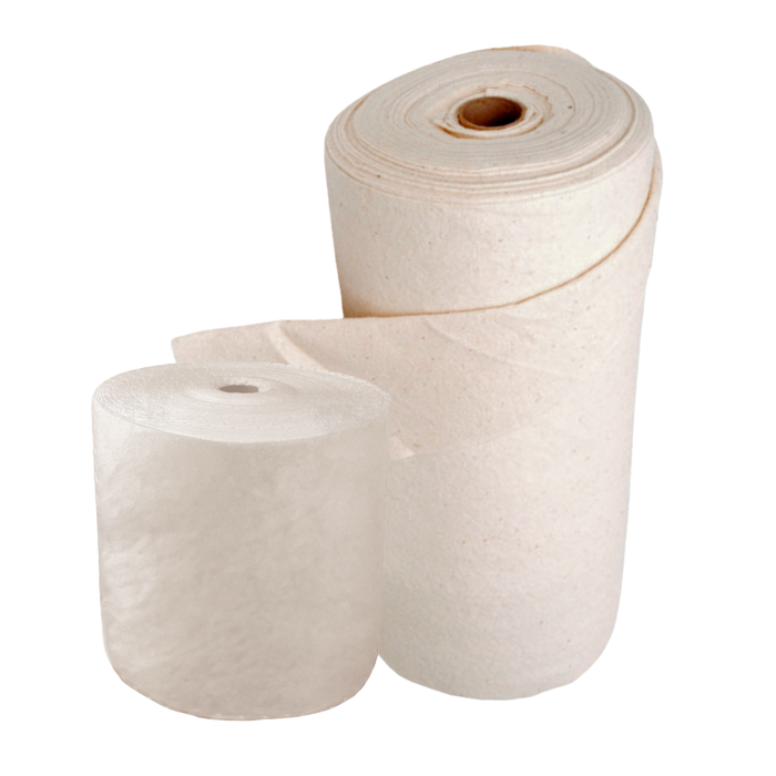SpilMax Cotton Organic Absorbent Half Roll 200gsm - Oil & Fuel (50,000mmL x 400mmW) 100 pads