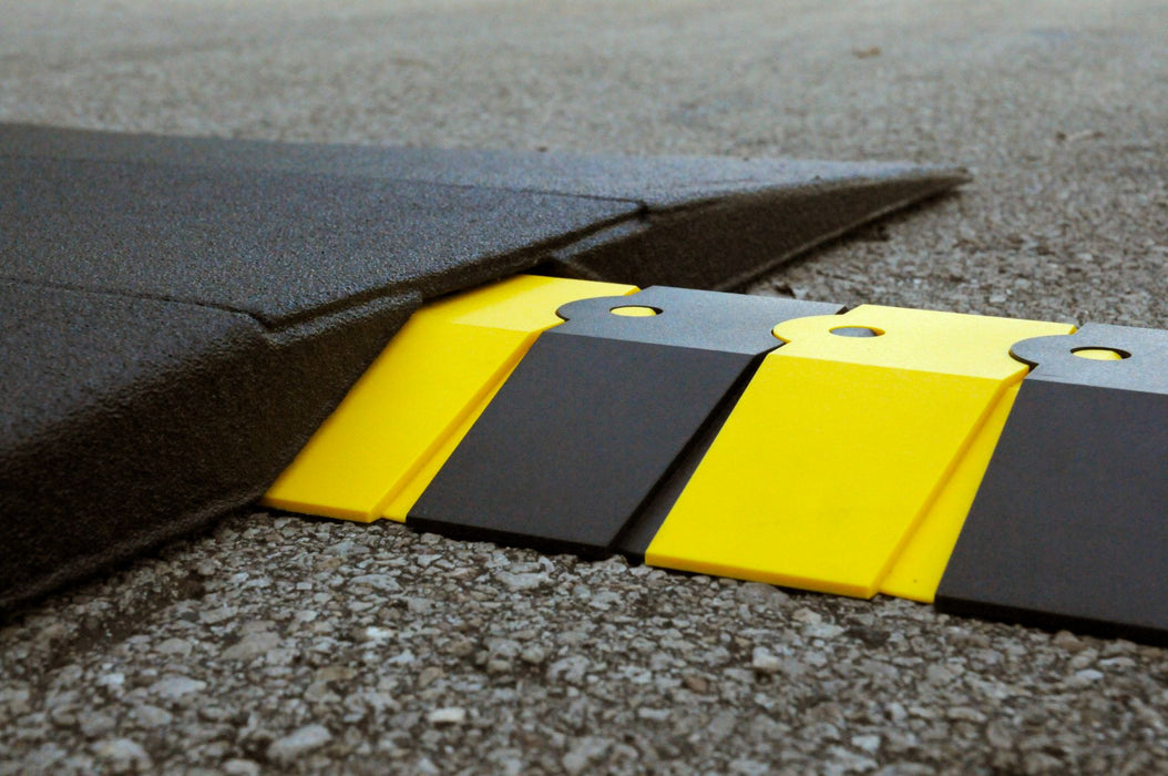 Ultra - Sidewinder Cable Protection with End Caps, Large, Black & Yellow (863mmL x 346mmW x 54mmH)