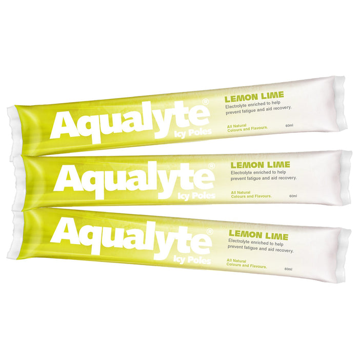 Aqualyte Electrolyte Icy Pole - Lemon Lime Flavour, Box of 50