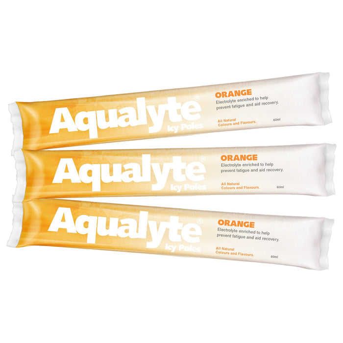 Aqualyte Electrolyte Icy Pole - Orange Flavour, Box of 50