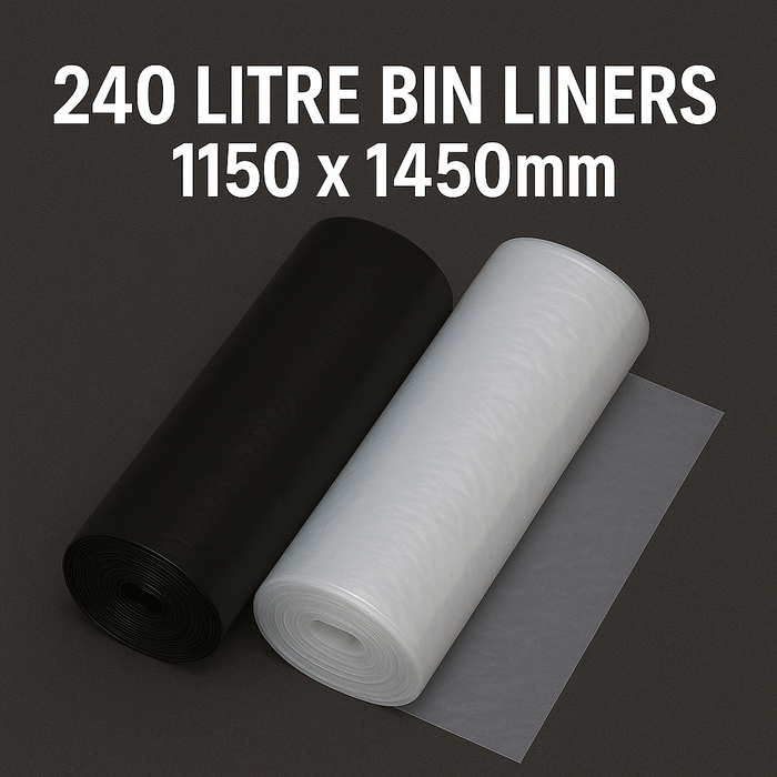 240 Litre Bin Liners – 1150 x 1450mm (100 Bags per Pack)
