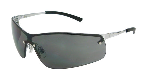 BOSTON Metal Frame Safety Glasses - Smoke Lens