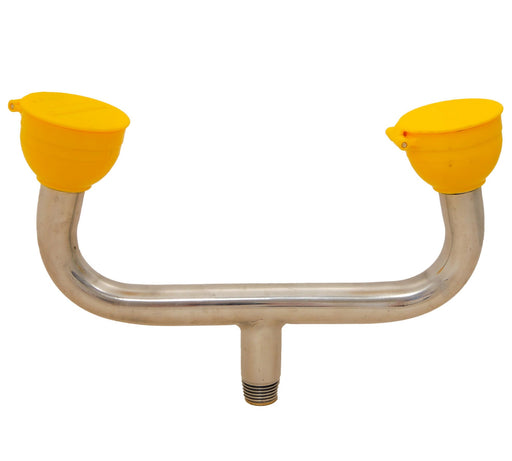 Eyewash bracket with nozzle
