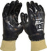 Blue Knight Nitrile Fully Dipped Gloves with Knit Wrist