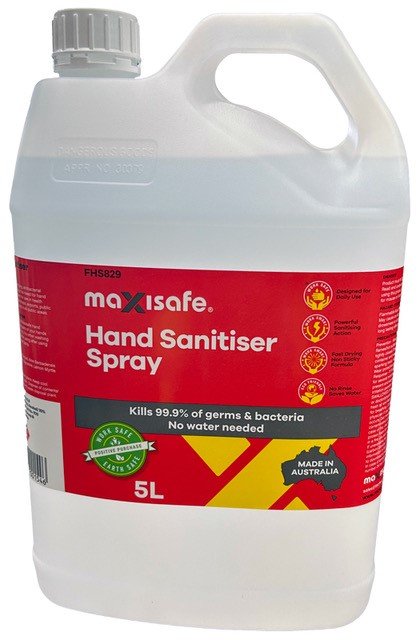 Hand Sanitiser Spray, 5 ltr bottle