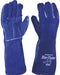 Blue Flame Welders Gauntlet - Kevlar Stitched