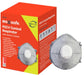 P2 Conical Respirator with Carbon and Valve, Box 10
