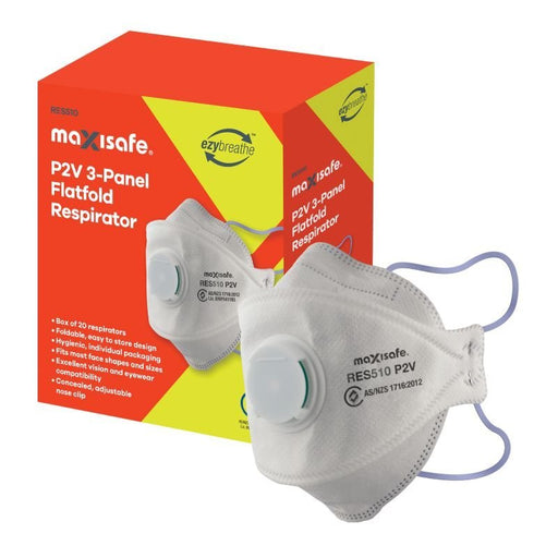 P2 3-Panel Flat fold Respirator with valve