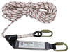 Maxisafe 15m Rope Line With Adjuster & Shock Absorber - 140kg rated