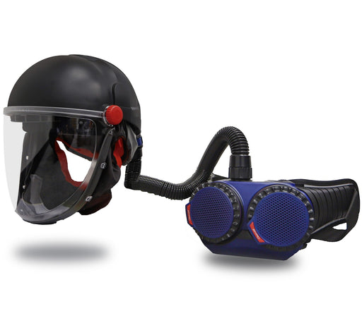 CA-40G with flip-up visor and AerGo PAPR with HD battery and P3 filters