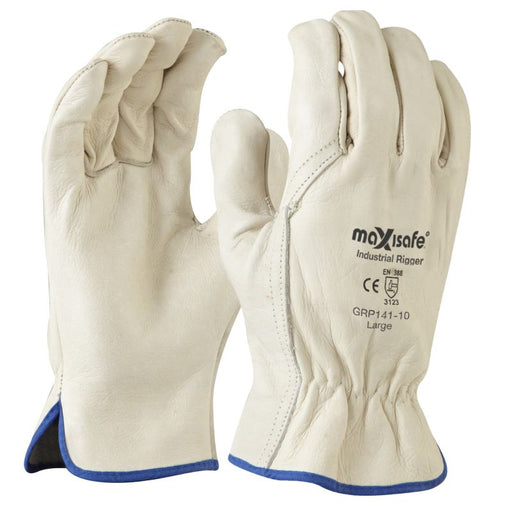 Maxisafe Premium Full Grain Leather Riggers Glove 11 - 12