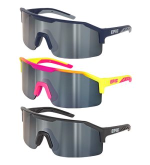 GLASSES SAFETY EPIC® STALYON POLARISED HYPER SILVER MIRROR ANTI-SCRATCH LENS