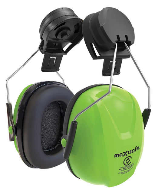 Maxisafe Helmet Mounted Earmuffs 26dB - Class 5