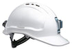 Tuffgard Vented Hard Hat with Sliplock Harness and metal lamp bracket