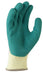 Green Grippa Knitted Poly Cotton Glove with Green Latex palm