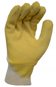 Premium Yellow Latex Coated Glass Gripper Glove