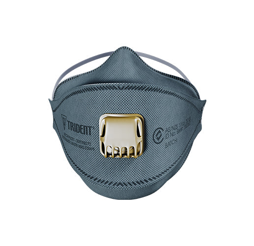 Respirator TRIDENT® Flat Fold P2 Carbon Valved 