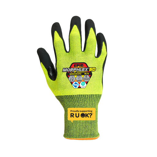 Glove EPIC® Morphlex™ R U OK? 5D Cut Resistant Nitrile 