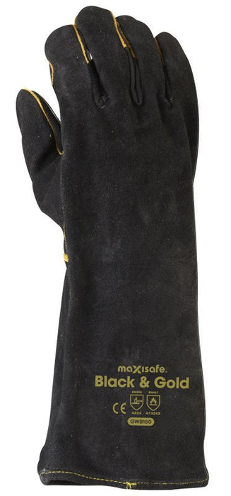 Black & Gold Welders Gauntlet