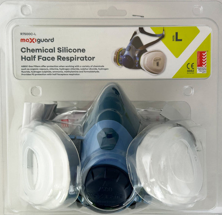 Half Dust Mask Package with ABEK cartridge, P2 prefilter & holder