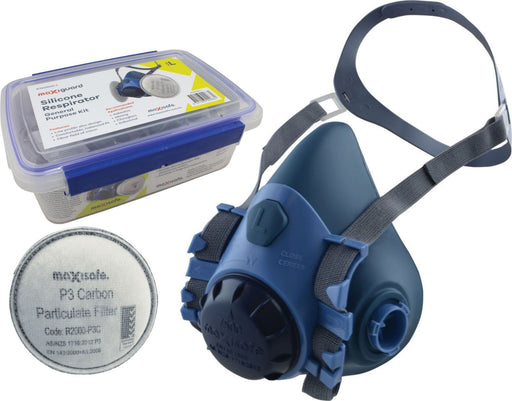MaxiGuard Half Mask Respirator General Purpose P3 Kit