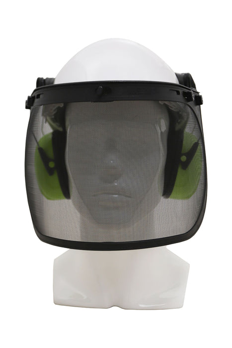 Maxisafe Forestry Kit - White Helmet with Mesh Visor & Muffs