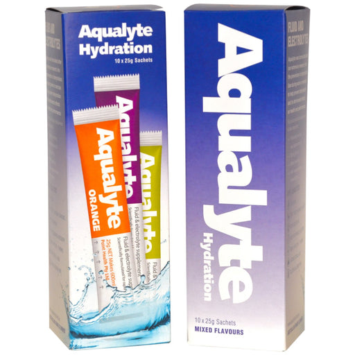 Aqualyte Mixed Flavours, 25g Sachets, Box of 10
