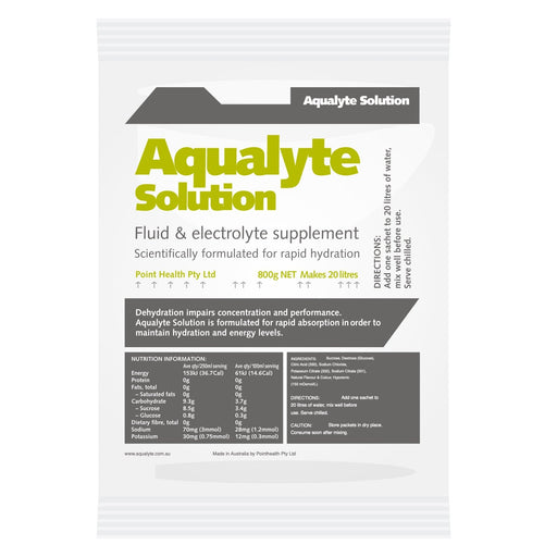 Aqualyte Lemon/Lime Flavour, 800g Sachets, Box of 5