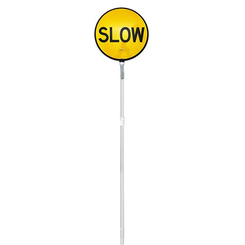 Stop/Slow Baton with Extendable Aluminium Handle