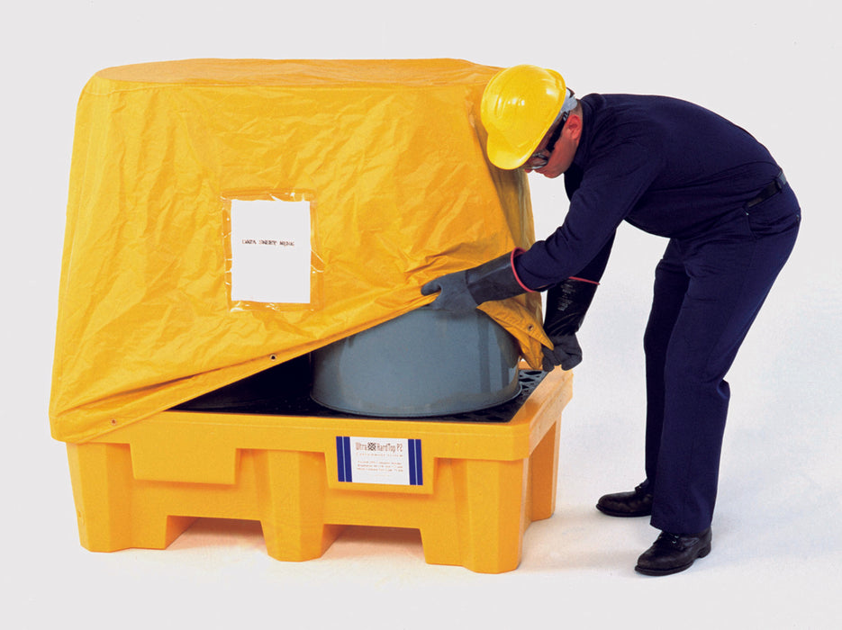 Ultra - Drum Spill Pallet 2 Drum, Drain LLDPE