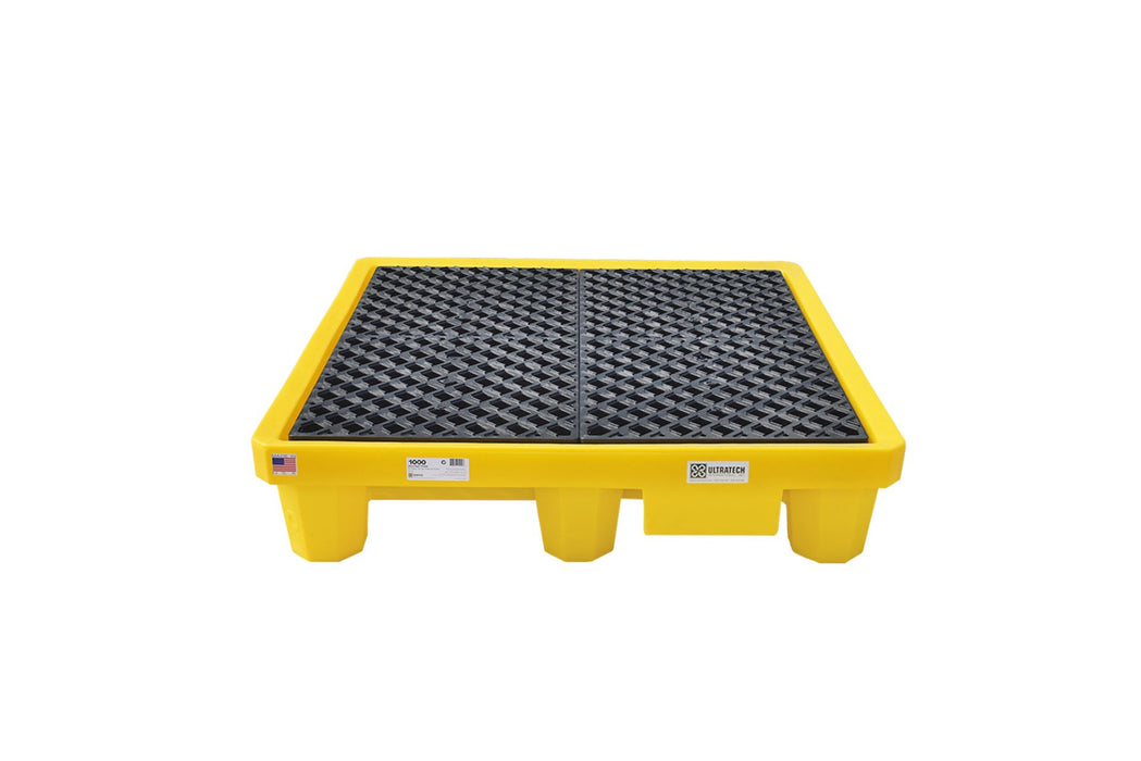 Ultra - Drum Spill Pallet 4 Drum, Drain LLDPE