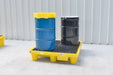 Ultra - Drum Spill Pallet 4 Drum, Drain LLDPE