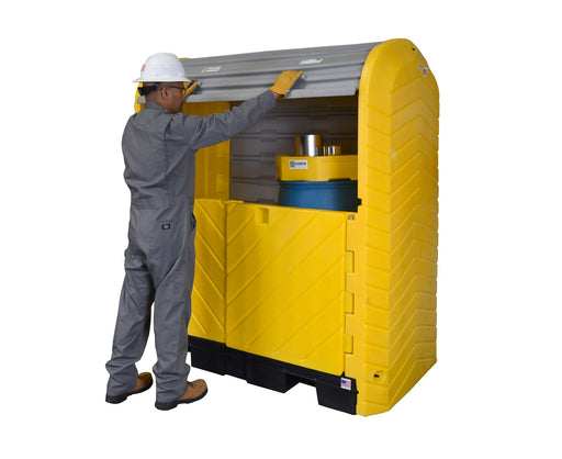 Ultra - Hard Top 2 Drum Plus Spill Pallet, Drain