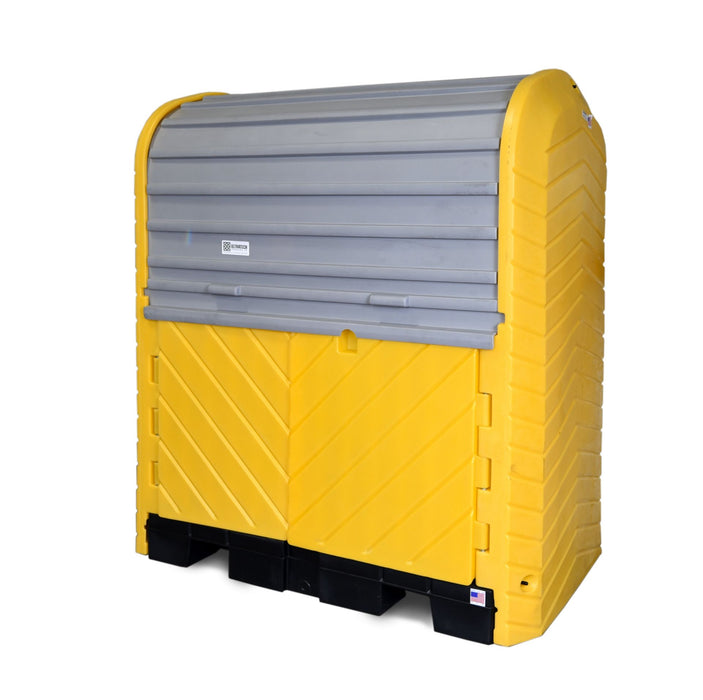 Ultra - Hard Top 2 Drum Plus Spill Pallet, Drain
