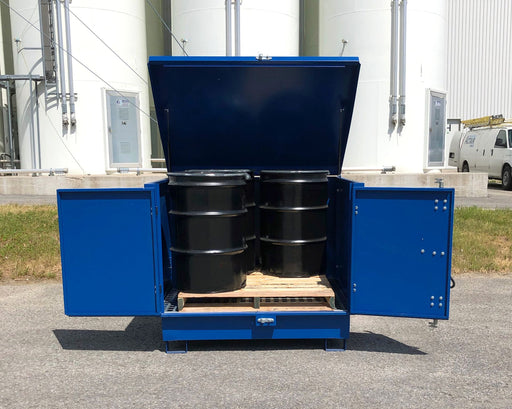 Ultra - Hard Top 4-Drum Spill Pallet Steel Model
