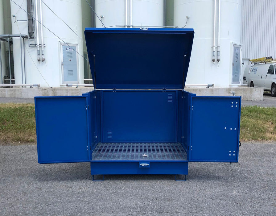 Ultra - Hard Top 4-Drum Spill Pallet Steel Model