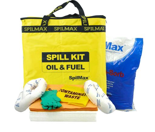 SpilMax 50L Vehicle Spill Kit Bag - Oil & Fuel with 5kg Natura-Sorb