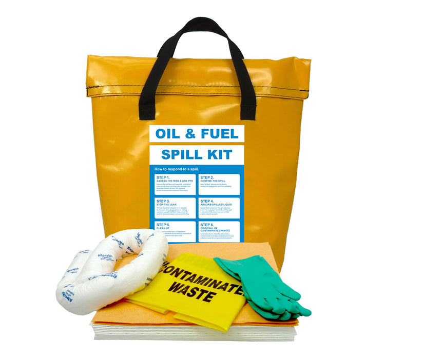 SpilMax 25L Vehicle Spill Kit Bag - Oil & Fuel