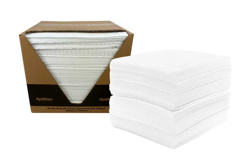 SpilMax Absorbent Pad 400gsm - Oil & Fuel (480mmL x 430mmW)