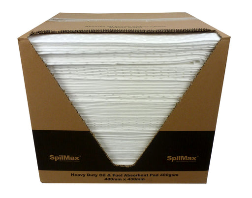 SpilMax Absorbent Pad 400gsm - Oil & Fuel (480mmL x 430mmW)