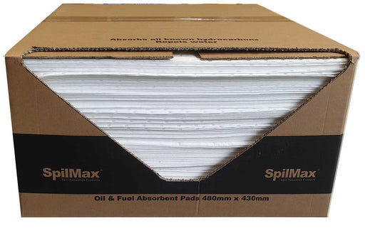 SpilMax Absorbent Pad 100gsm - Oil & Fuel (480mmL x 430mmW)