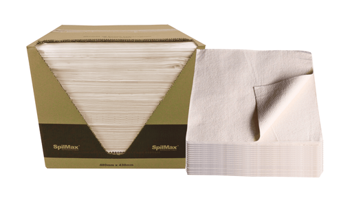 SpilMax Cotton Organic Absorbent Pad 200gsm - Oil & Fuel (480mmL x 430mmW)
