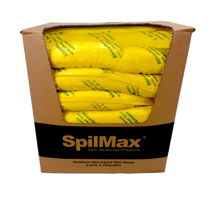 SpilMax Absorbent Mini Boom - Unichem (2,400mmL x 75mmDia)