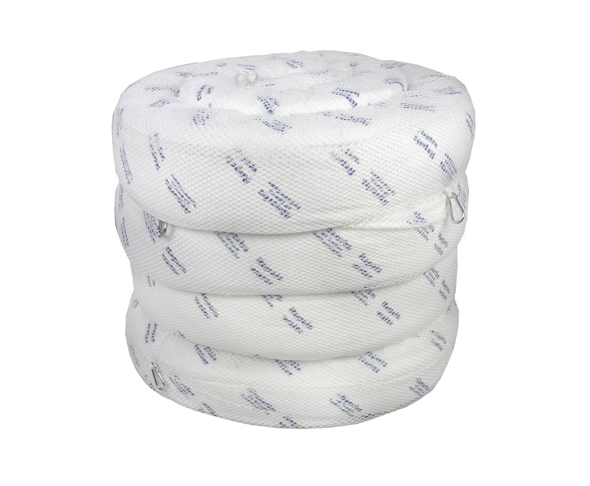 SpilMax Absorbent Large Boom with Clip - Oil & Fuel (3,000mmL x 125mmDia)