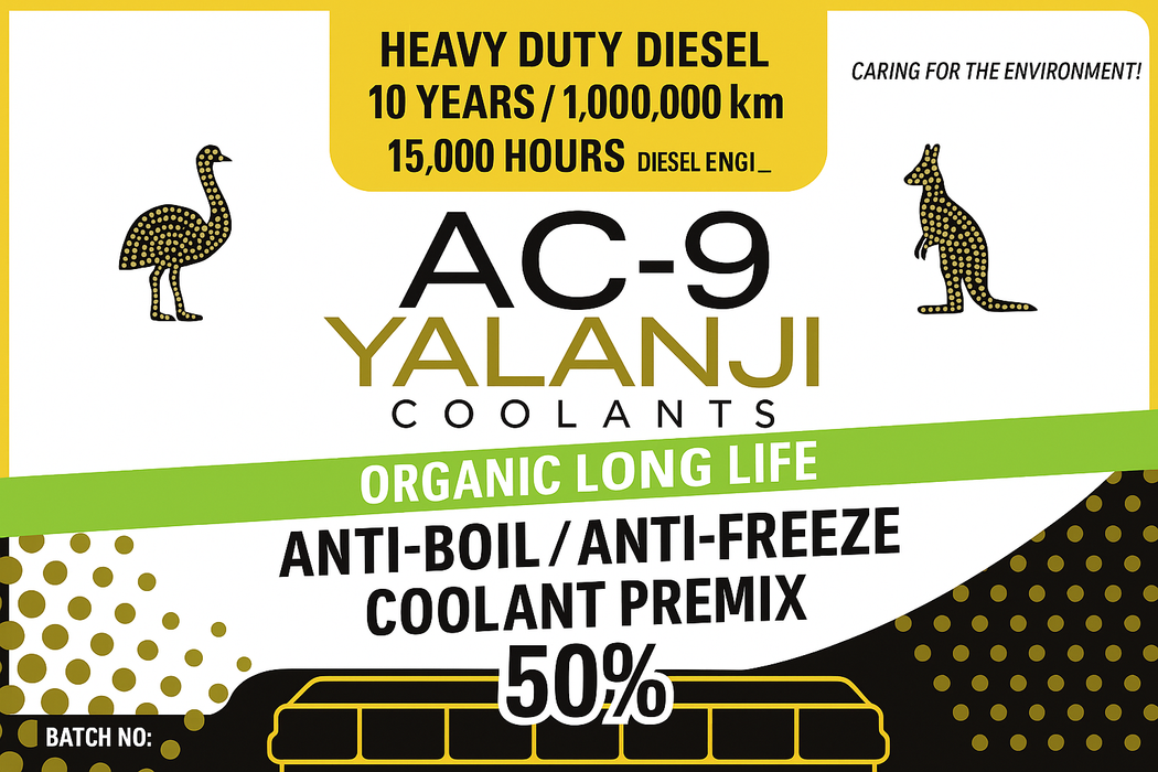 AC-9 Organic Long Premium Antifreeze Antiboil OAT Coolant PREMIX 50% (Type A)